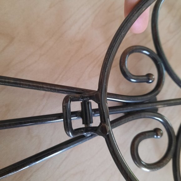 Vintage Wrought Iron Large Ornate Scroll Wall Sconce with holder - Picture 11 of 16